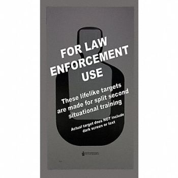 ACTION TARGET Silhouette Target PK100, 49U435