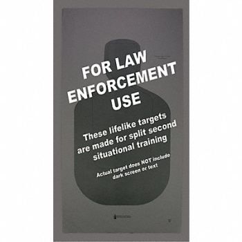 ACTION TARGET Silhouette Target PK100, 49U436