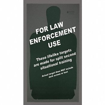 ACTION TARGET Louisiana P.O.S.T Silhouette Target PK50, 49U368
