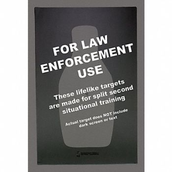ACTION TARGET FBI/DEA Center Mass Q Target PK100, 49U461