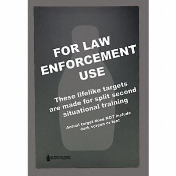 ACTION TARGET FBI/DEA Center Mass Q Target PK100, 49U462