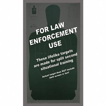 ACTION TARGET Silhouette Target PK100, 49U409