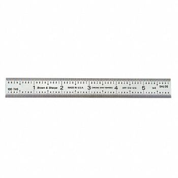 TESA BROWN SHARPE Ruler Steel 6, 50JU73