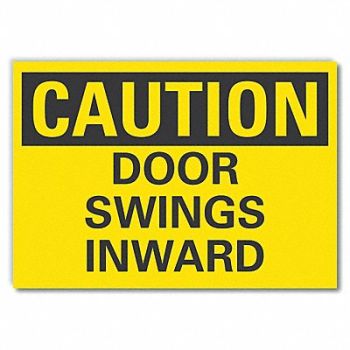 LYLE Door Instrction Caution Label 3 1/2x5in, 49VN85