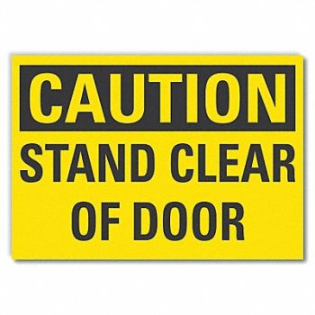 LYLE Door Instruction Caution Label 3 1/2x5in, 49VP10