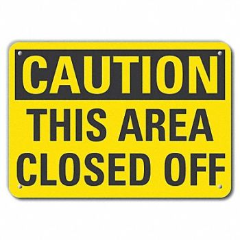 LYLE Authrized Personnel Caution Sign 10x14in, 49VP61