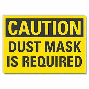 LYLE Dust Mask Caution Rflct Label 3.5x5in, 49VR01
