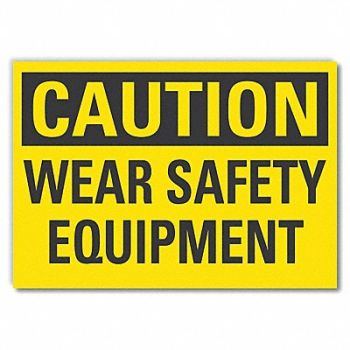 LYLE PPE Caution Rflct Label 3.5in x 5in, 49VR37