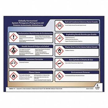 JJ KELLER GHS Poster Poster-Bilingual 20 H 24 W, 49VT01