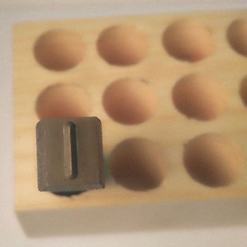 YOUNG BROS. STAMP WORKS Hand Stamp 3 Shank L Steel, 49VY62