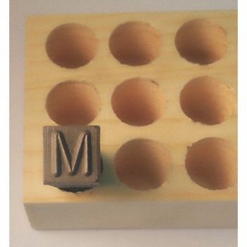 YOUNG BROS. STAMP WORKS Hand Stamp 2-1/2 Shank L Steel, 49VY30