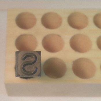 YOUNG BROS. STAMP WORKS Hand Stamp 2-5/8 Shank L Steel, 49VX99