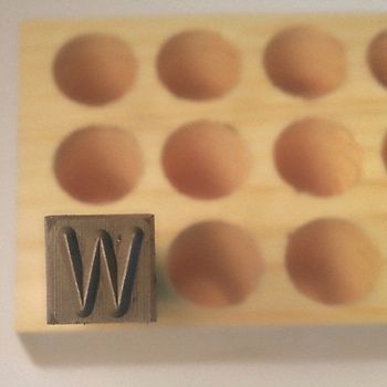 YOUNG BROS. STAMP WORKS Hand Stamp 2-5/8 Shank L Steel, 49VY04