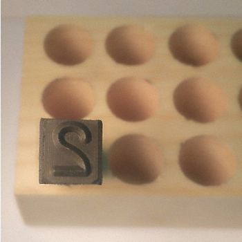 YOUNG BROS. STAMP WORKS Hand Stamp 2-5/8 Shank L Steel, 49VY10