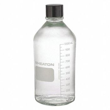 WHEATON Media Bottle 1000mL 231mm H PK24, 49WD52