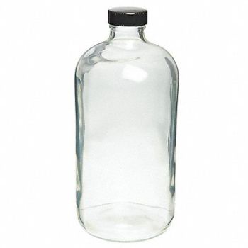 WHEATON Safety Coated Bottle 16 oz 170mm H PK24, 49WD63