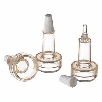 WHEATON Dropper Tip with Cap HDPE WhitePK100, 49WD68