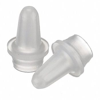 WHEATON Control Dropper Tip LDPE White Clr PK100, 49WF77