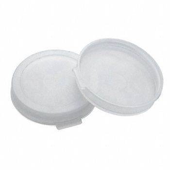 WHEATON Snap Cap Polyethylene White Clear PK200, 49WE90
