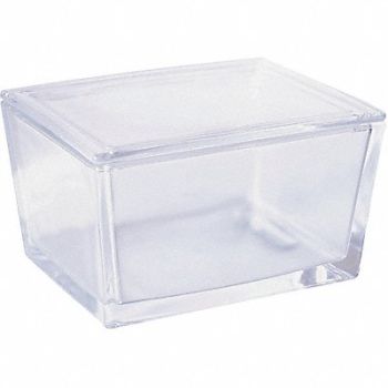 WHEATON Staining Dish w/Cover Cap. 40 Slides PK6, 49WF33