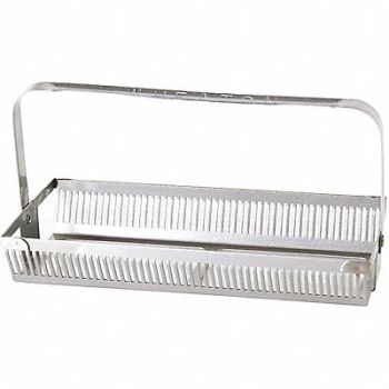 WHEATON Slide Rack and Handle Cap. 50 Slides PK3, 49WF38