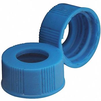 WHEATON Screw Cap 20-400mm PP Blue PK300, 49WF75