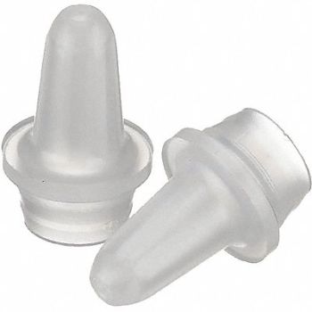 WHEATON Control Dropper Tip LDPE White Clr PK100, 49WF78
