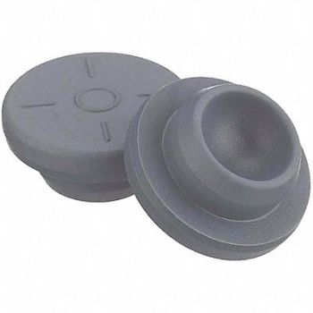 WHEATON Straight Plug Stopper Gray PK1000, 49WF98
