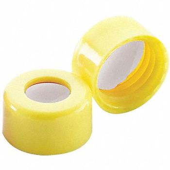 WHEATON Screw Cap 9-425mm PP Yellow PK1000, 49WG11
