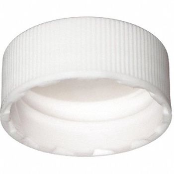 WHEATON Cap 24-400mm PP White Clear PK500, 49WG45