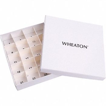 WHEATON Tissue Storage Box Cardboard White PK15, 49WH06