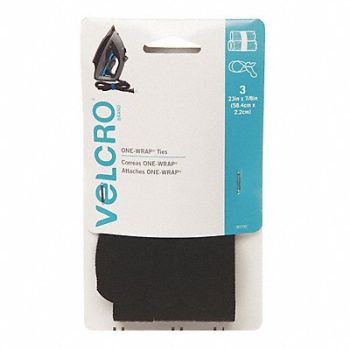 VELCRO BRAND Sew-On Hook Black 23Lx7/8 W 23 psi PK3, 49WJ08
