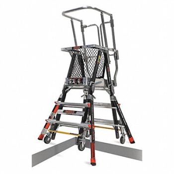 LITTLE GIANT Platform Stepladder Ladder 5 ft 375 lb, 49WJ51