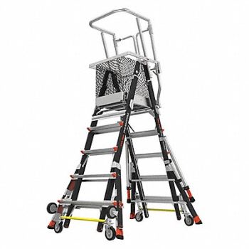 LITTLE GIANT Platform Stepladder Ladder 9 ft 375 lb, 49WJ52
