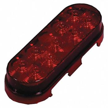MAXXIMA Stop/Turn/Tail Light Oval Red 6-3/8 L, 49XE44