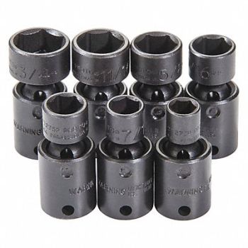 PROTO Impct Skt St Steel Blk Oxd 3/8 to 3/4 in, 49XF44
