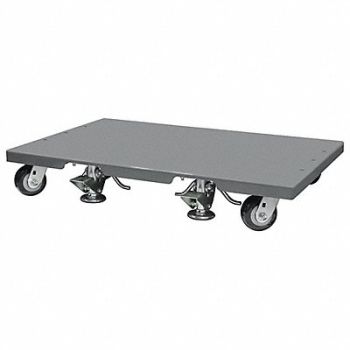 AKRO-MILS Dolly Gray Solid With Lip Down Platform, 49XH34
