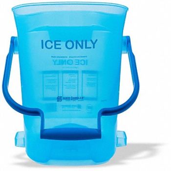SAN JAMAR Ice Tote Blue 16 H 13-1/4 D Plastic, 49XK78