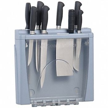 SAN JAMAR Knife Station Plastic 15 W, 49XK86