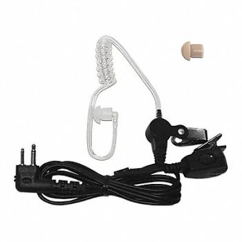 TITAN Ear Loop Earpiece Two Pin Connector Blk, 49XL35