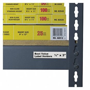 C-LINE Label Holder Clear Glossy Slide-In PK50, 49XM14