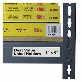 C-LINE Label Holder Clear Glossy Slide-In PK50, 49XM15