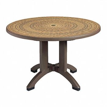 GROSFILLEX Aquaba 48 Round Pedestal Table, 49XM61