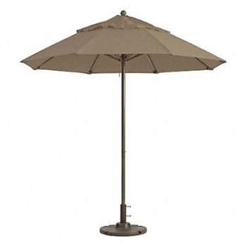 GROSFILLEX Windmaster Umbrella 9 ft Taupe, 49XM73