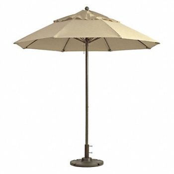 GROSFILLEX Windmaster Umbrella 9 ft Khaki, 49XM76
