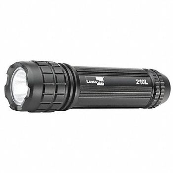 LUMAPRO Mini Flashlight Aluminum Black 246lm, 49XX94