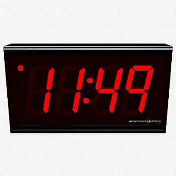 AMERICAN TIME Wall Clock Digital Electric, 49XY39