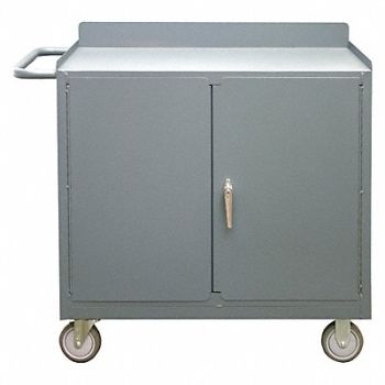 DURHAM MFG Mobile Cabinet Bench Steel 48 W 18 D, 49Y083