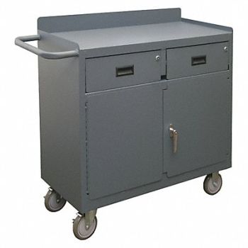 DURHAM MFG Mobile Cabinet Bench Steel 42 W 18 D, 49Y084
