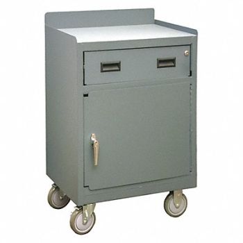 DURHAM MFG Mobile Cabinet Bench Steel 30 W 18 D, 49Y087